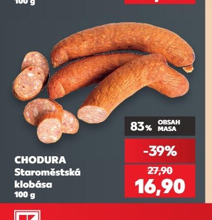 CHODURA Staroměstská klobása