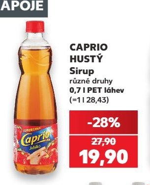 CAPRIO HUSTÝ Sirup