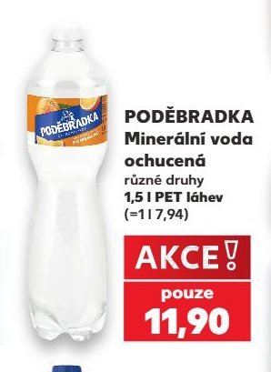 PODĚBRADKA Minerální voda ochucená