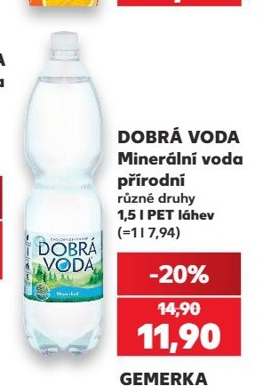 DOBRÁ VODA Minerální voda přírodní
