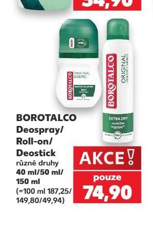 BOROTALCO Deospray/Roll-on/Deostick