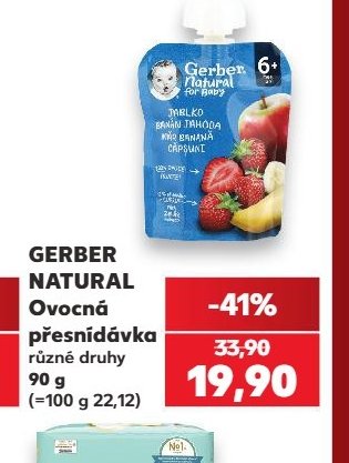 GERBER NATURAL Ovocná přesnídávka