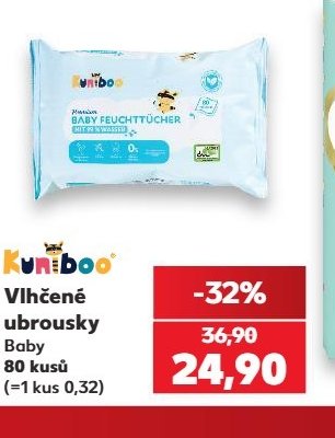 KUNIBOO Vlhčené ubrousky Baby
