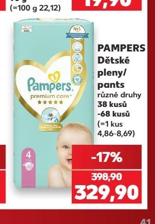 PAMPERS Dětské pleny/pants