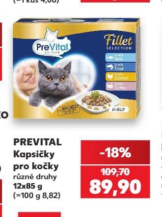 PREVITAL Kapsičky pro kočky