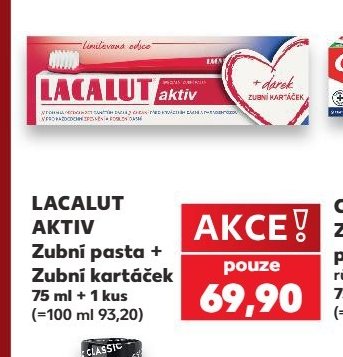 LACALUT AKTIV Zubní pasta + Zubní kartáček