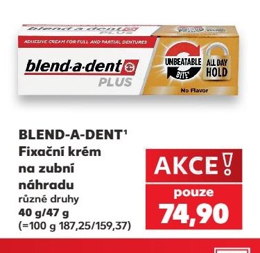 BLEND-A-DENT Fixační krém na zubní náhradu