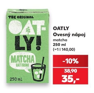 OATLY Ovesný nápoj matcha