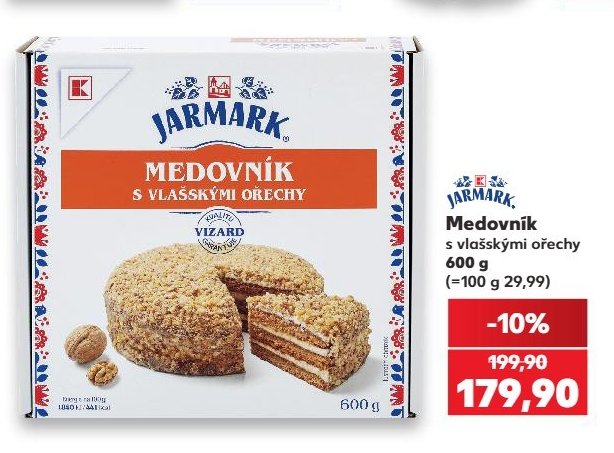 JARMARK Medovník s vlašskými ořechy