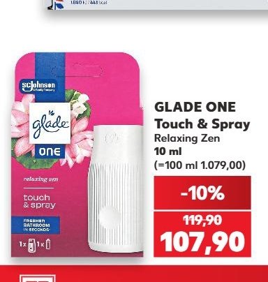 GLADE ONE Touch & Spray Relaxing Zen