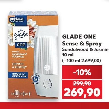 GLADE ONE Sense & Spray Sandalwood & Jasmine