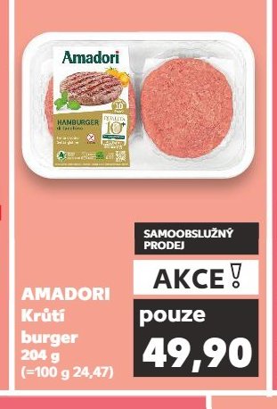 AMADORI Krůtí burger 204 g