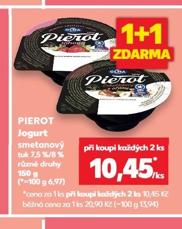 PIEROT Jogurt smetanový tuk 7,5 % 150 g