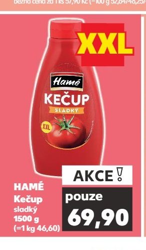 Hamé Kečup sladký 1500 g