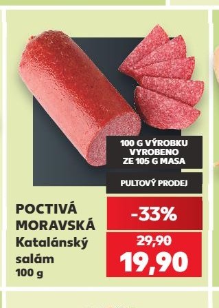 POCTIVÁ MORAVSKÁ Katalánský salám