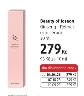 Beauty of Joseon Ginseng + Retinal oční sérum 30 ml