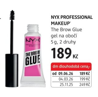 NYX PROFESSIONAL MAKEUP The Brow Glue gel na obočí 5 g