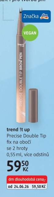 trend !t up Precise Double Tip fix na obočí se 2 hroty