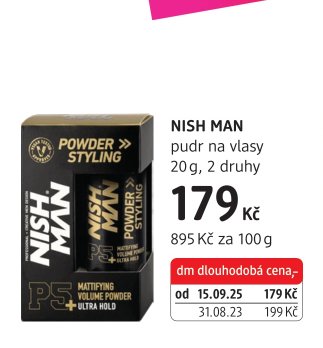 NISH MAN pudr na vlasy