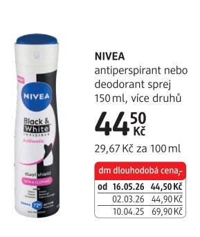 NIVEA antiperspirant nebo deodorant sprej