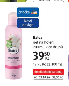 Balea gel na holení