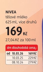 NIVEA tělové mléko