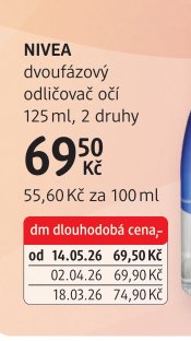 NIVEA dvoufázový odličovač očí
