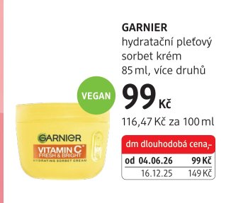 GARNIER hydratační pleťový sorbet krém