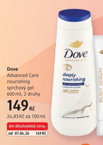 Dove Advanced Care nourishing sprchový gel