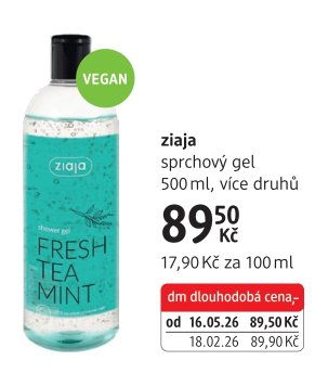 ziaja sprchový gel 500 ml, více druhů