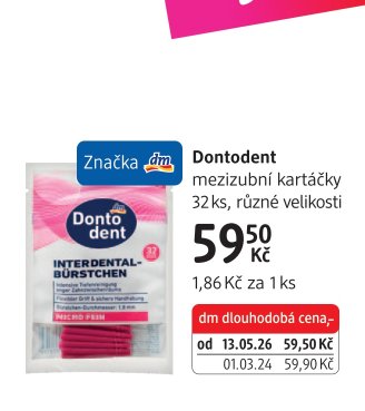Dontodent mezizubní kartáčky