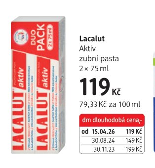Lacalut Aktiv zubní pasta