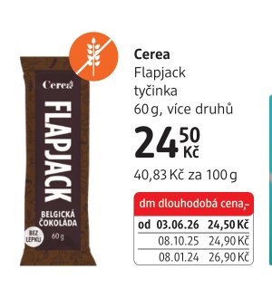 Cerea Flapjack tyčinka 60 g