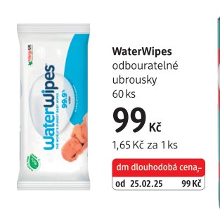 WaterWipes odbouratelné ubrousky