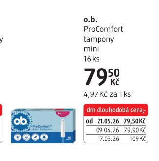 o.b. ProComfort tampony mini 16 ks
