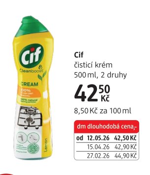 Cif čisticí krém 500 ml, 2 druhy