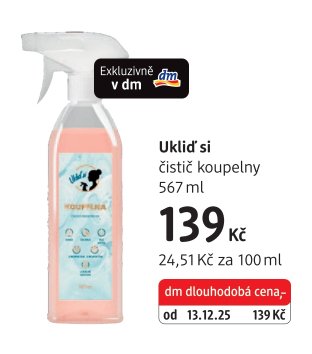 Uklid'si čistič koupelny 567 ml