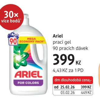 Ariel prací gel 90 pracích dávek