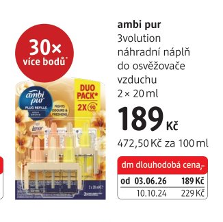 ambi pur 3volution náhradní náplň do osvěžovače vzduchu 2 × 20 ml