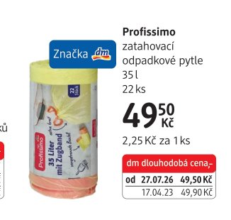 Profissimo zatahovací odpadkové pytle 35 l 22 ks