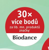 30x více bodů za lib. mn. produktů značky Biodance