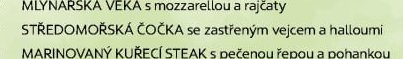 STŘEDOMOŘSKÁ ČOČKA se zastřeným vejcem a halloumi