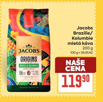 Jacobs Brazílie/Kolumbie mletá káva