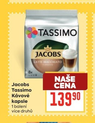 Jacobs Tassimo kávové kapsle