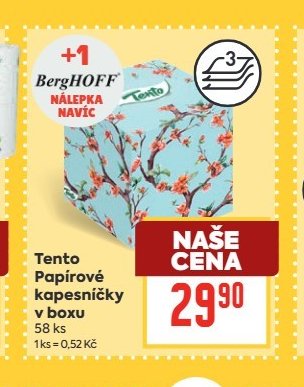 Tento Papírové kapesníčky v boxu