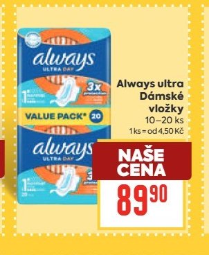 Always ultra Dámské vložky