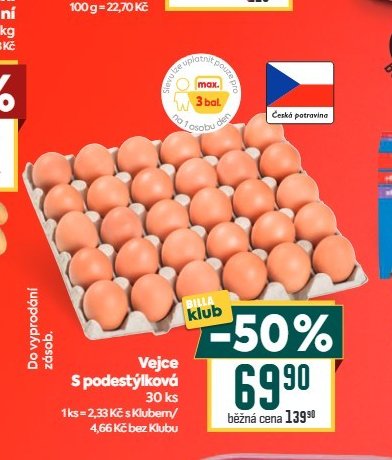 Vejce S podestýlková