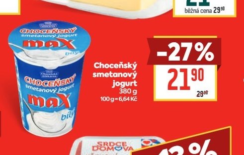 Choceňský smetanový jogurt