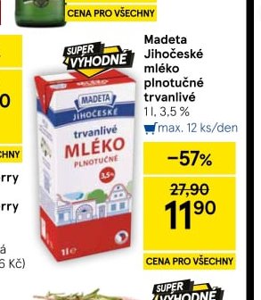 Madeta Jihočeské mléko
