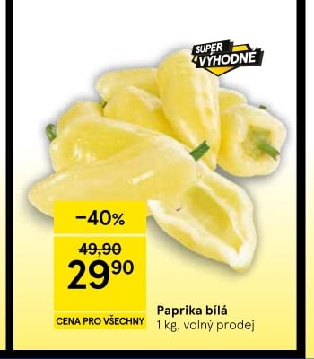 Paprika bílá